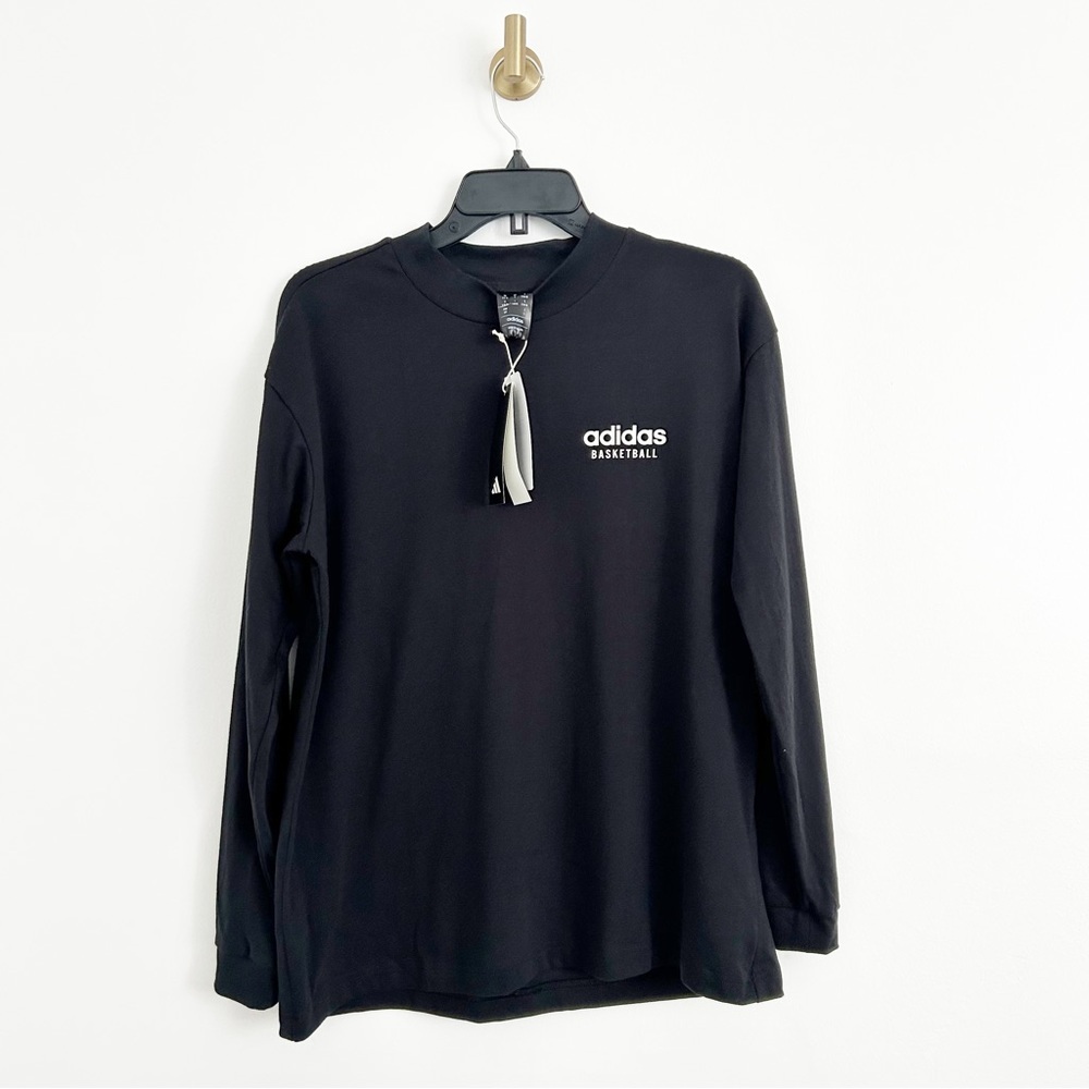 NEW Adidas Women's Basketball Select Long Sleeve Mock Neck Tee Size Small (S)